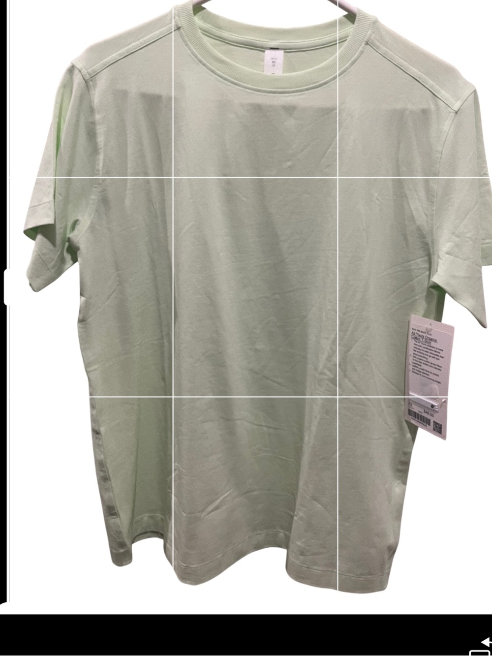 Lululemon All Yours organic cotton tee shirt- Light Mint